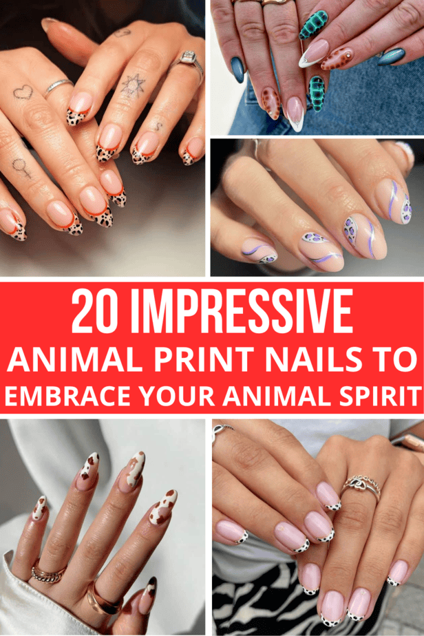 20 unghie con stampe animali per abbracciare il vostro spirito animale