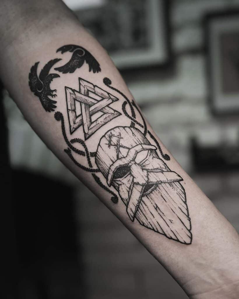 8. The mighty Odin on your forearm