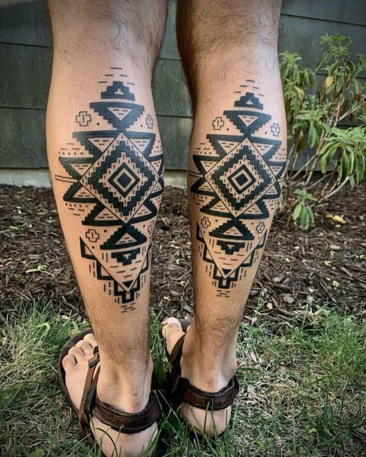 10. A Mexican tribal tattoo
