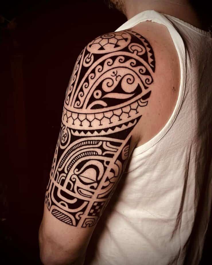 17. A Marquesan tattoo