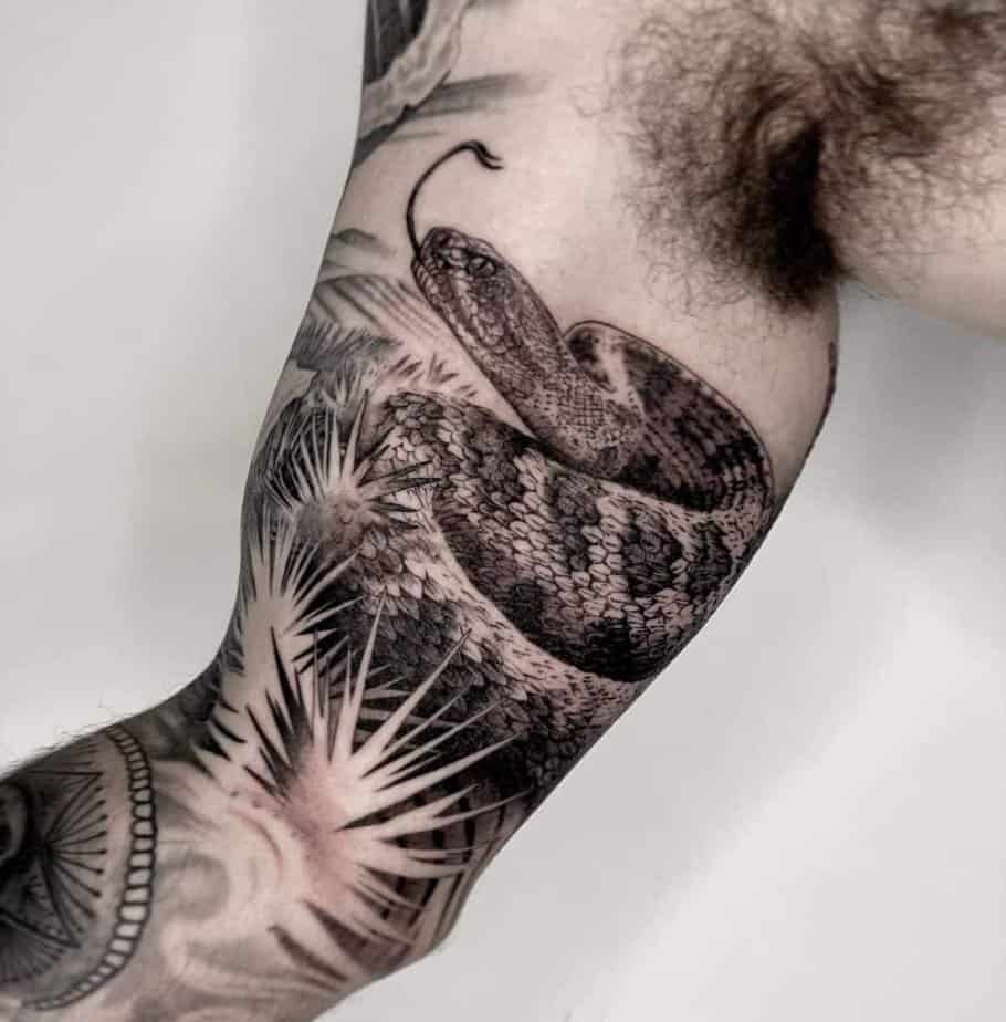 8. Rattlesnake tattoo