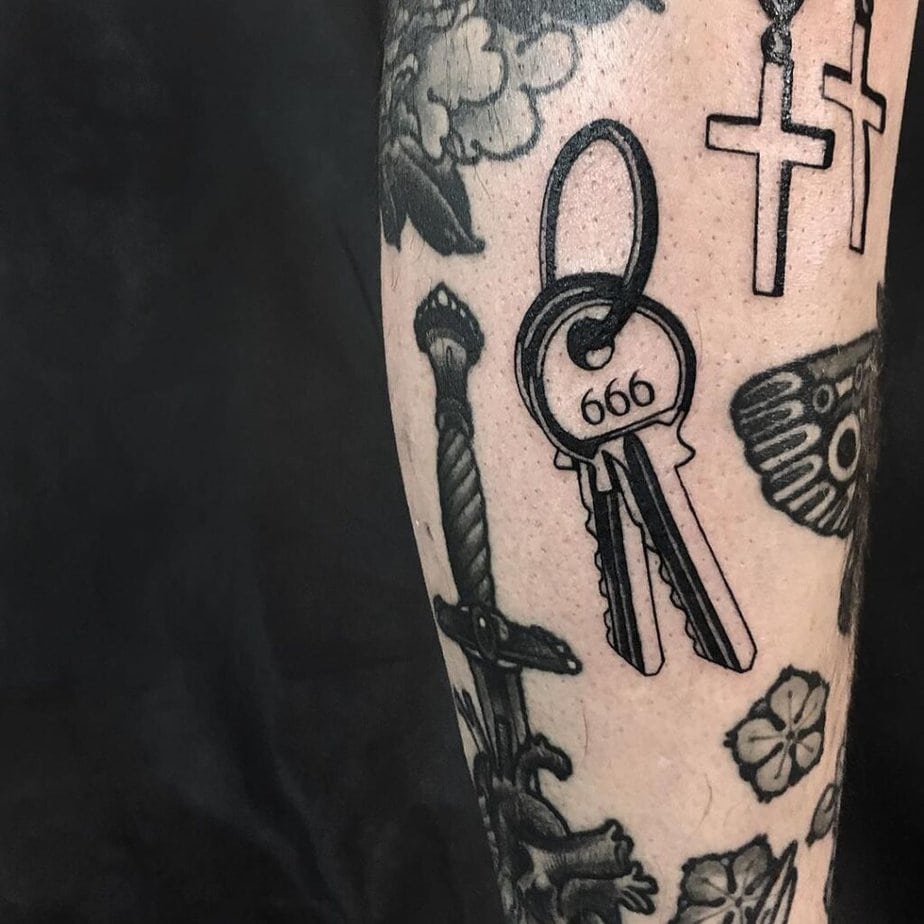 7. Tatuaggio delle chiavi
