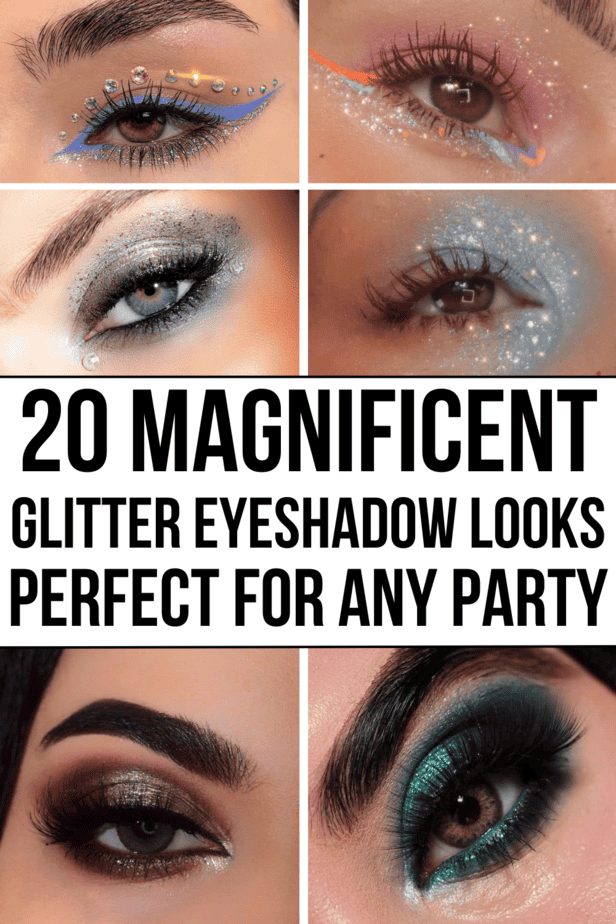20 magnifici look di ombretti glitterati perfetti per ogni festa