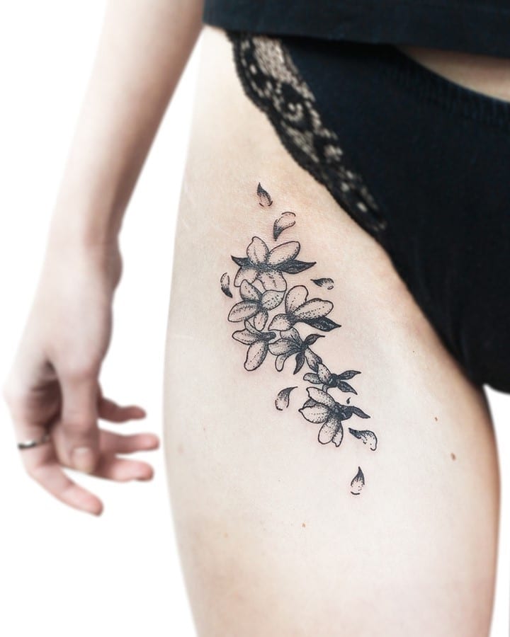 2. Secret flower tattoos