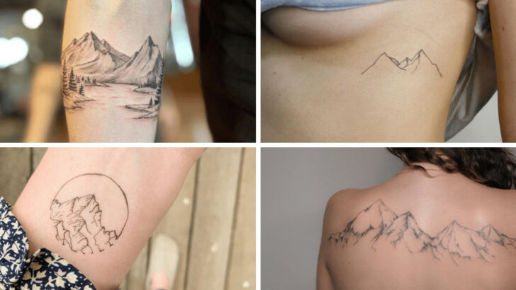 20 Mountain Tattoo Ideas That Prove The Power Of Simplicity