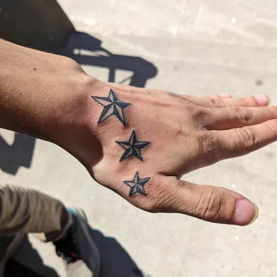 Where to place your new nautical star tattoo?