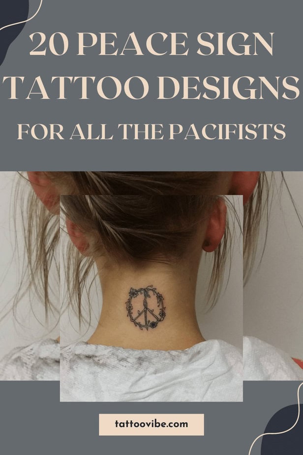 20 Peace Sign Tattoo Designs For All The Pacifists