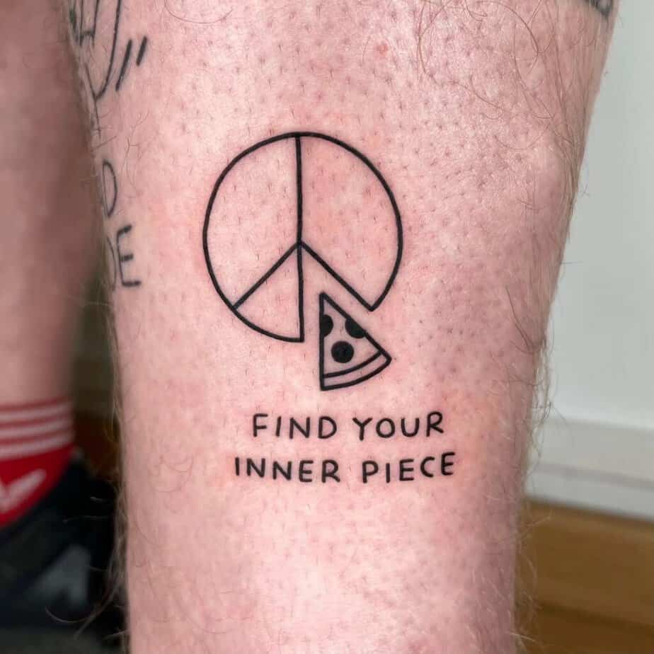 A figure representing peace: tattoo ideas