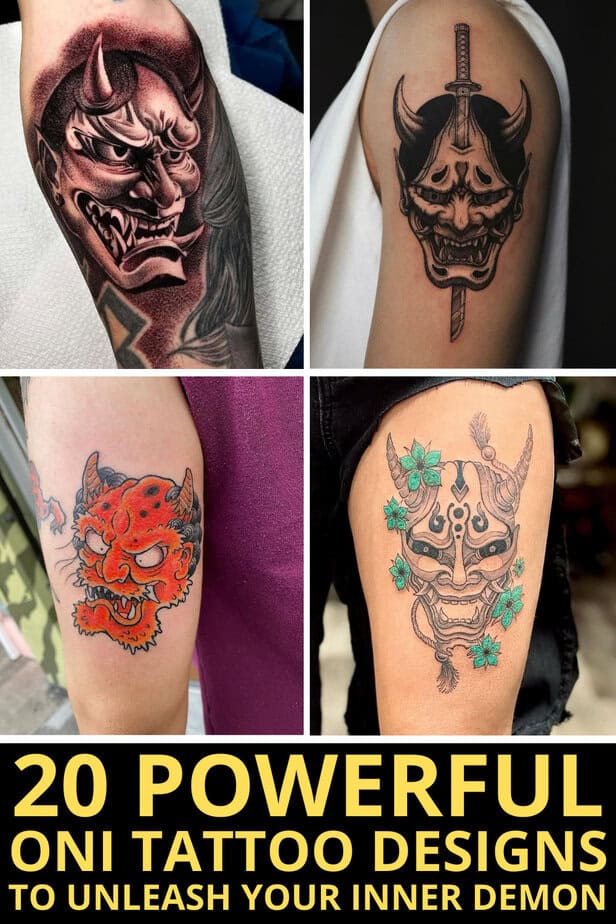 20 potenti disegni di tatuaggi Oni per liberare il vostro demone interiore