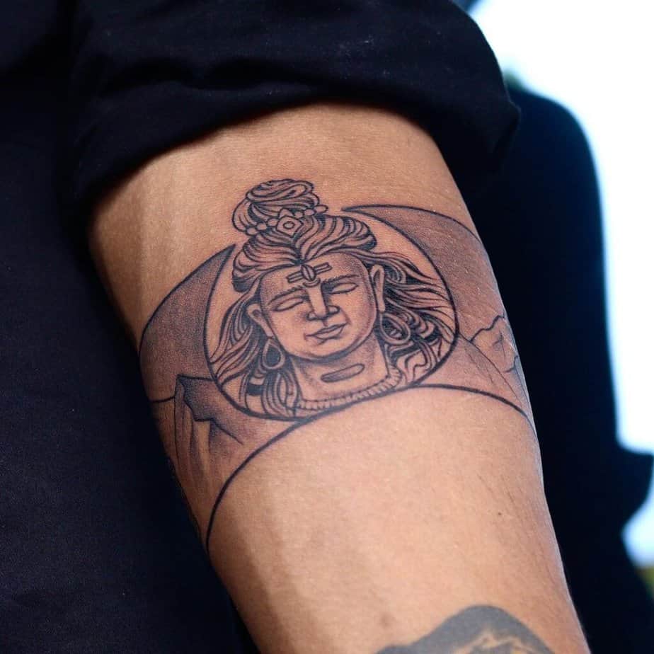 5. A wrap-around tattoo of Shiva 