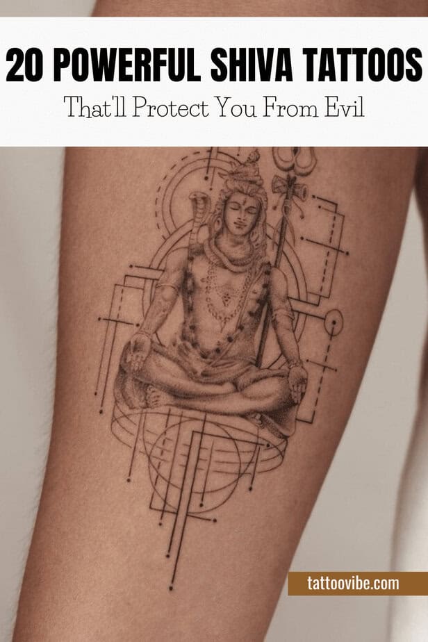 20 Powerful Shiva Tattoos That’ll Protect You From Evil