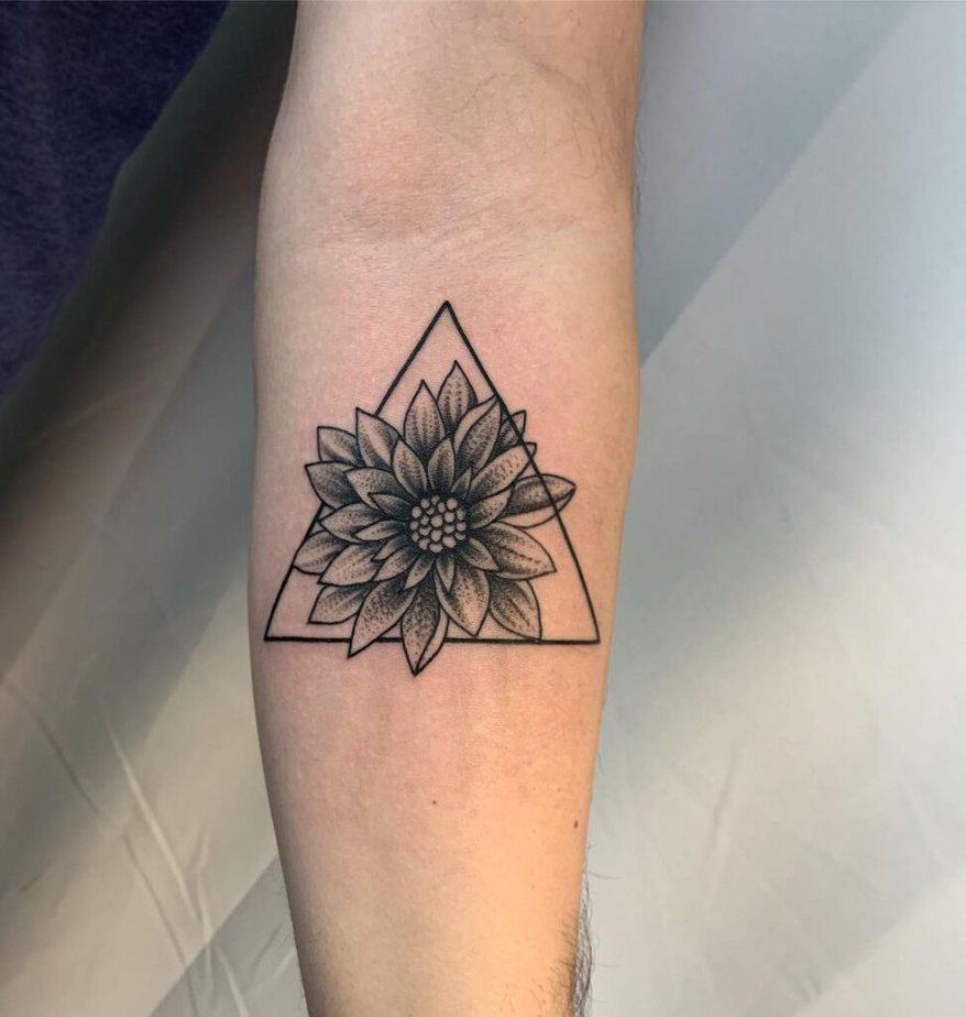 13. A geometric-style tattoo