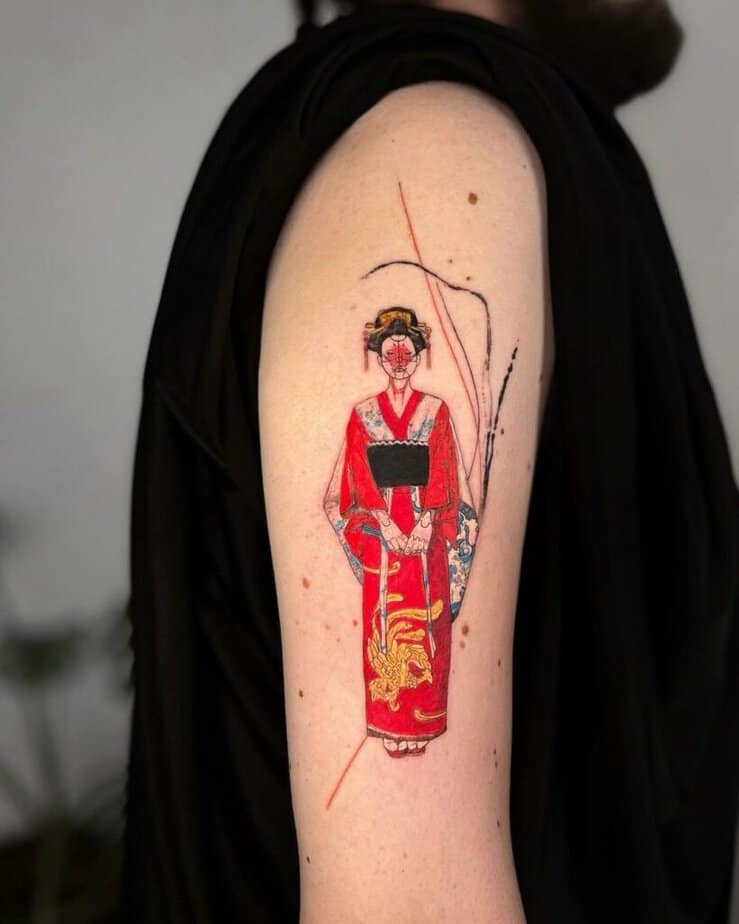 16. Tatuaggio della geisha