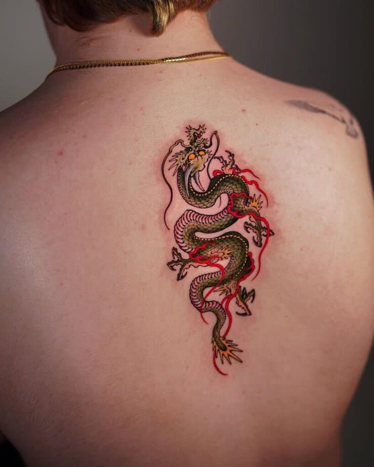 20. Smaller dragon tattoo