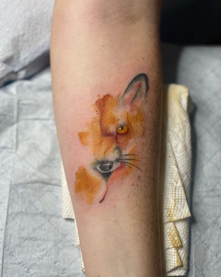 15. Tatuaggio di una volpe