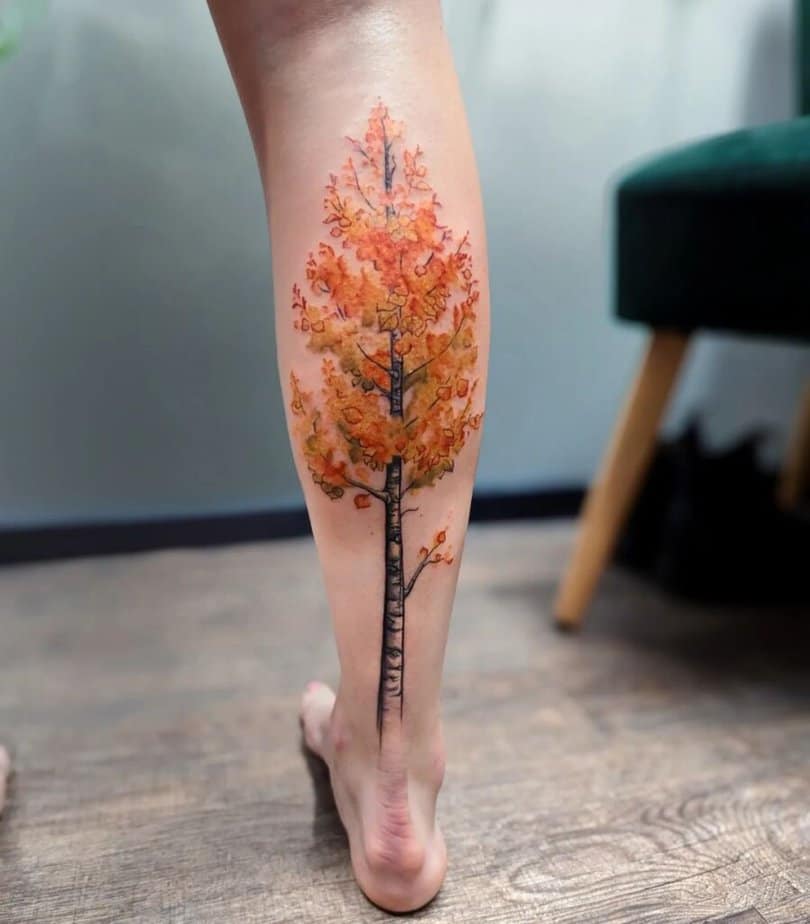 3. Tatuaggio di un albero