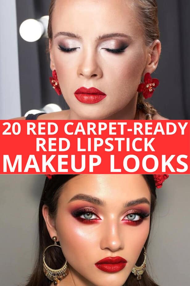 20 Red Carpet-Ready Red Lipstick Makeup Looks