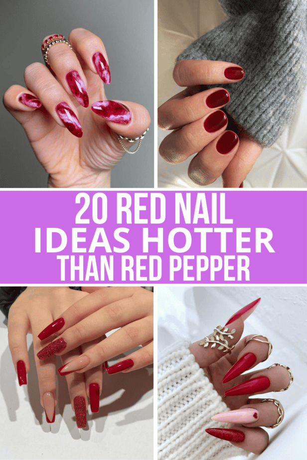 20 idee per unghie rosse più piccanti del pepe rosso