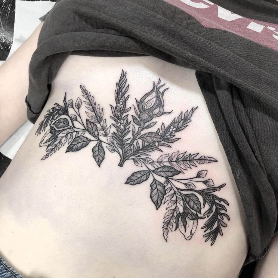 20 Rosemary Tattoos You Can Ink On Your Skin Forever 12
