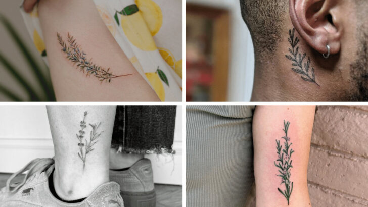 40 Rosemary Tattoos You Can Ink On Your Skin Forever
