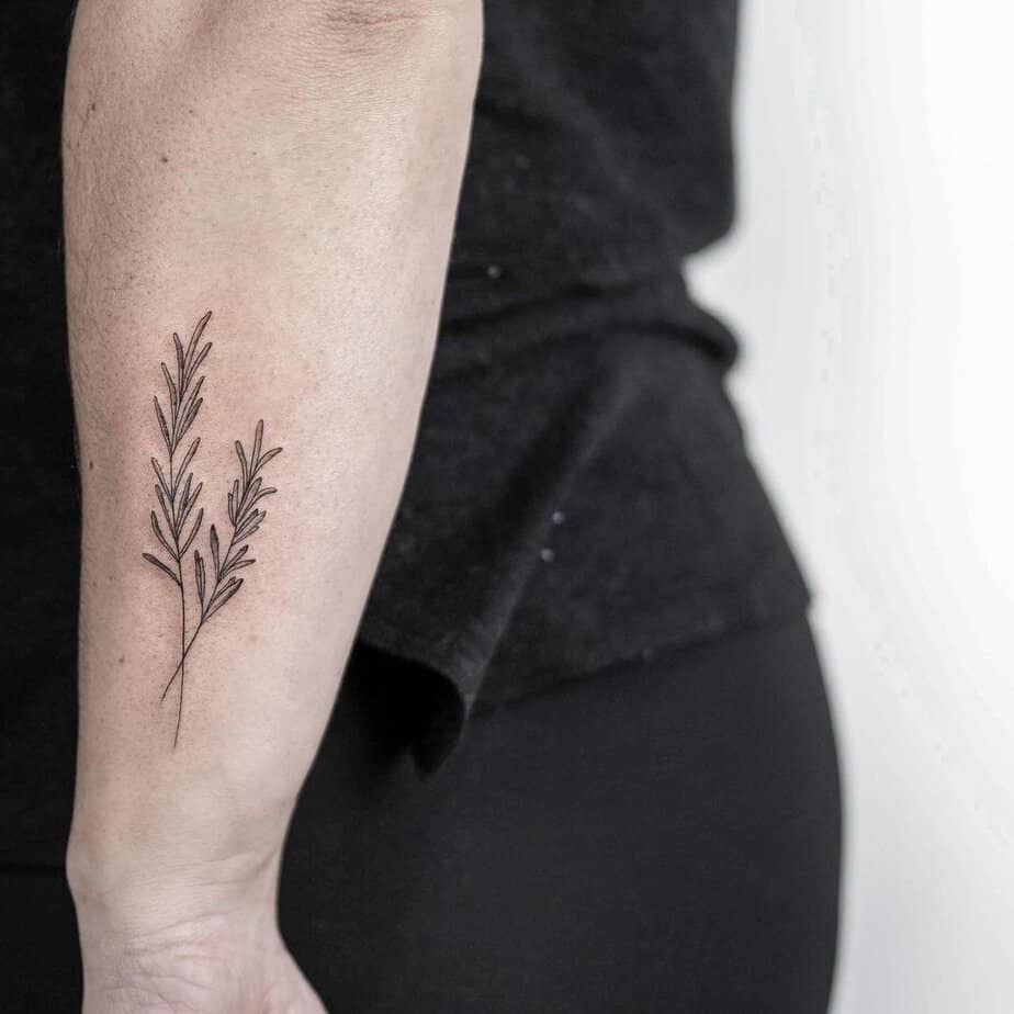 20 Rosemary Tattoos You Can Ink On Your Skin Forever 8