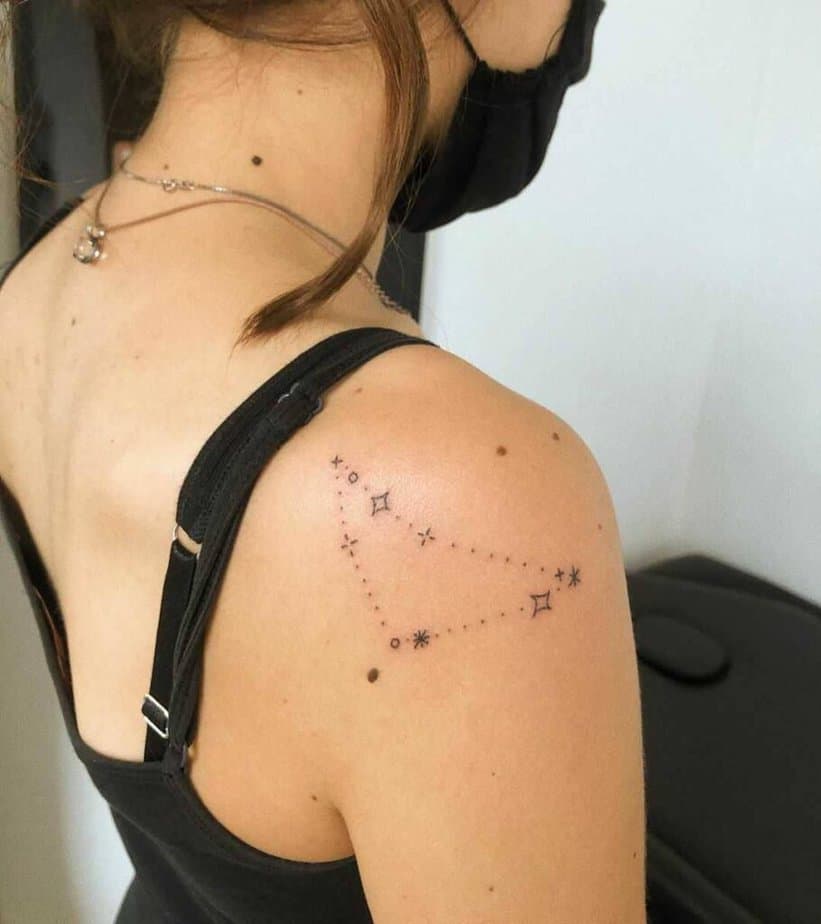 16. A constellation tattoo