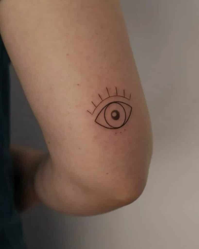 3. An eye tattoo