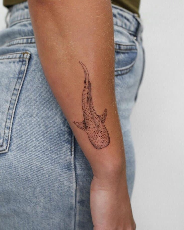 1. A whale shark tattoo 