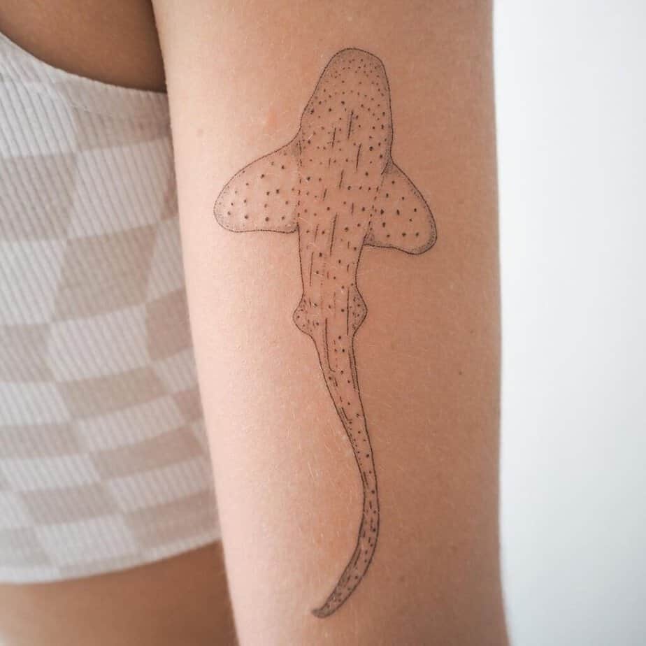 2. Tatuaggio con squalo leopardo
