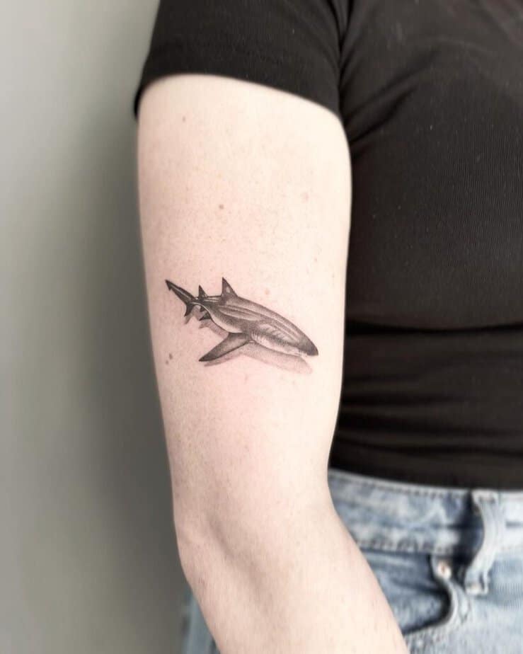 20. A lemon shark tattoo