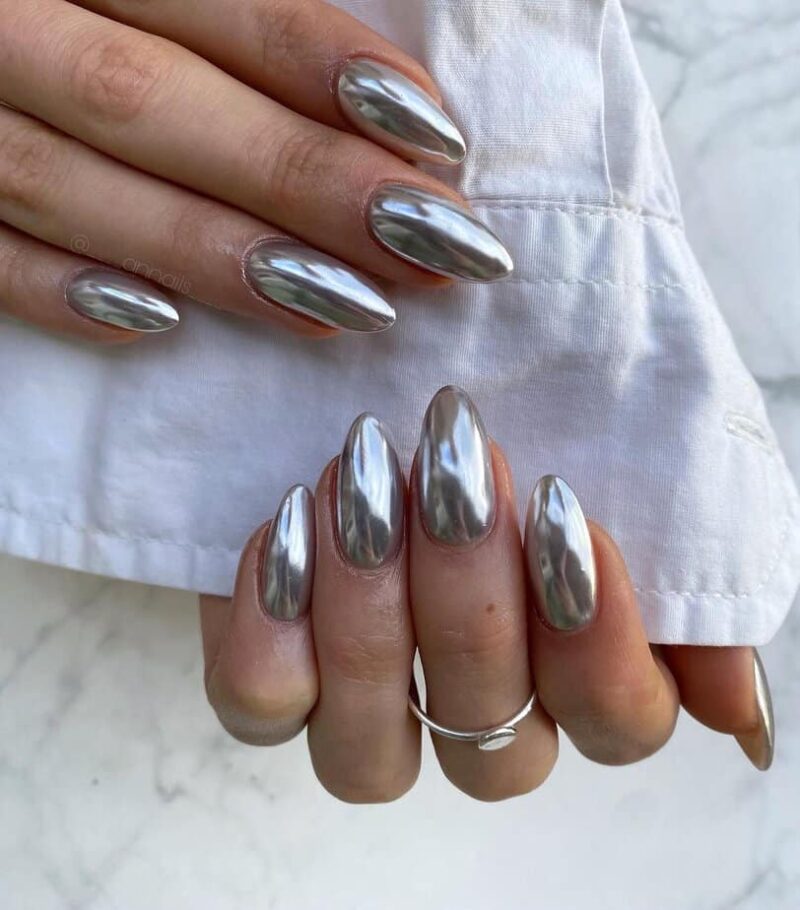 20 Silver Nail Designs To Bring A Silver Lining To Any Cloud