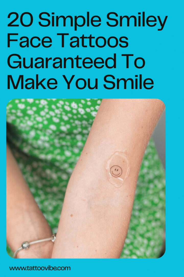 20 Simple Smiley Face Tattoos Guaranteed To Make You Smile