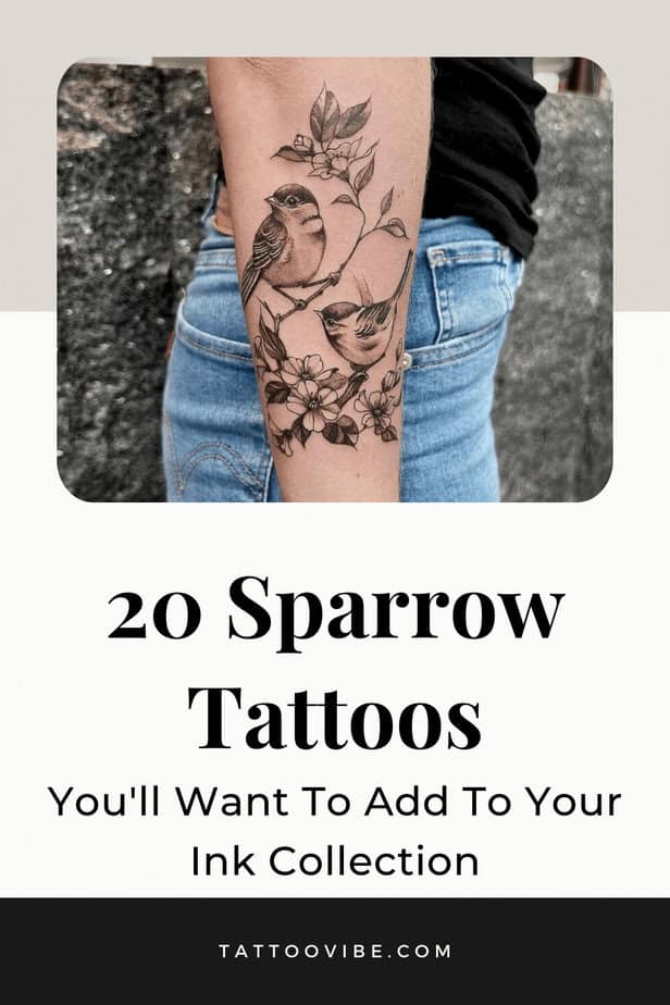 20 Sparrow Tattoos You’ll Want To Add To Your Ink Collection