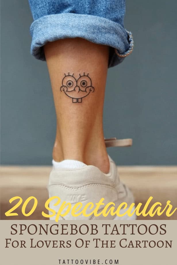 20 spettacolari tatuaggi di SpongeBob per gli amanti del cartone animato