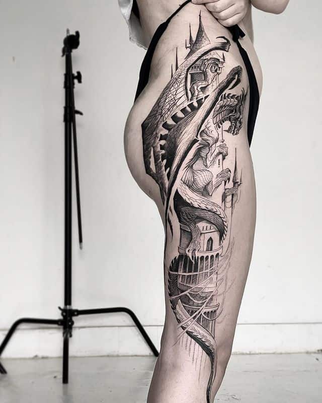 20. Extraordinary Leg Tattoo