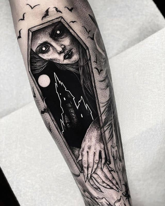 7. Night Veil Gothic Tattoo