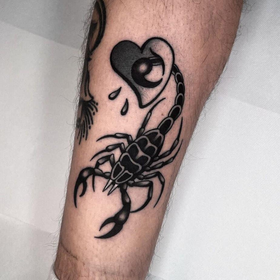 1. Traditional scorpion tattoo