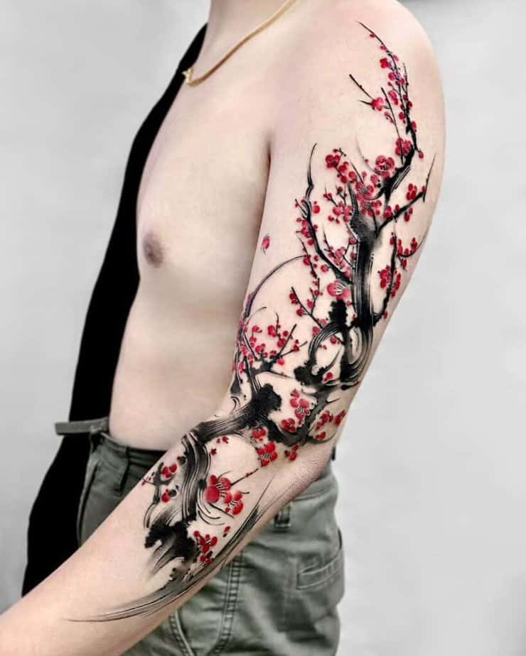 12. A blossoming arm