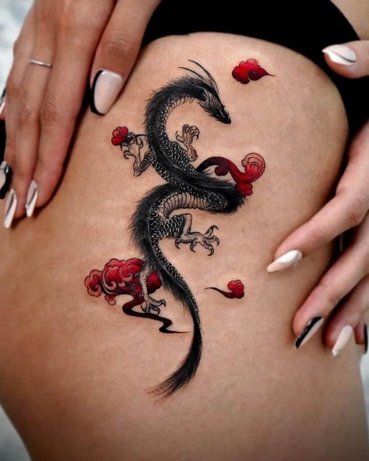4. Tatuaggi cinesi con draghi tosti
