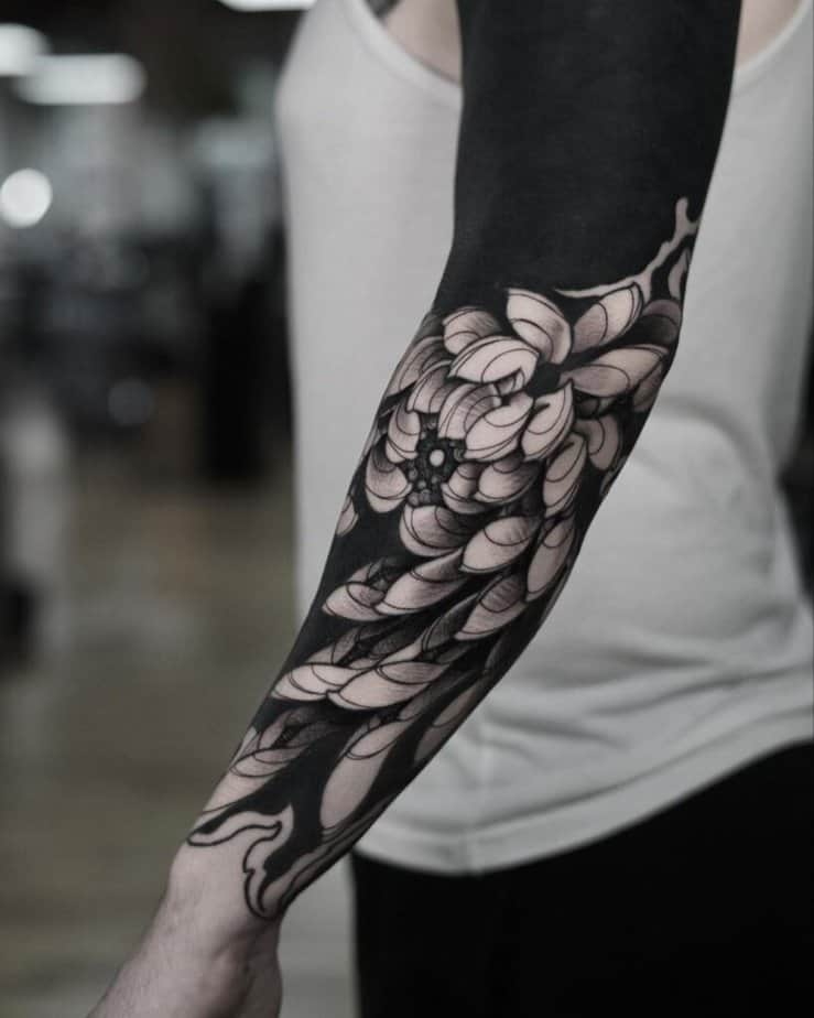 2. Floral tattoo