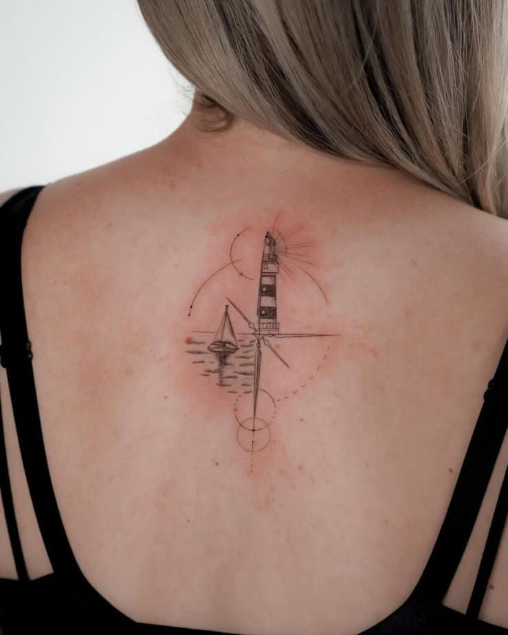 14. Tatuaggio in stile nautico