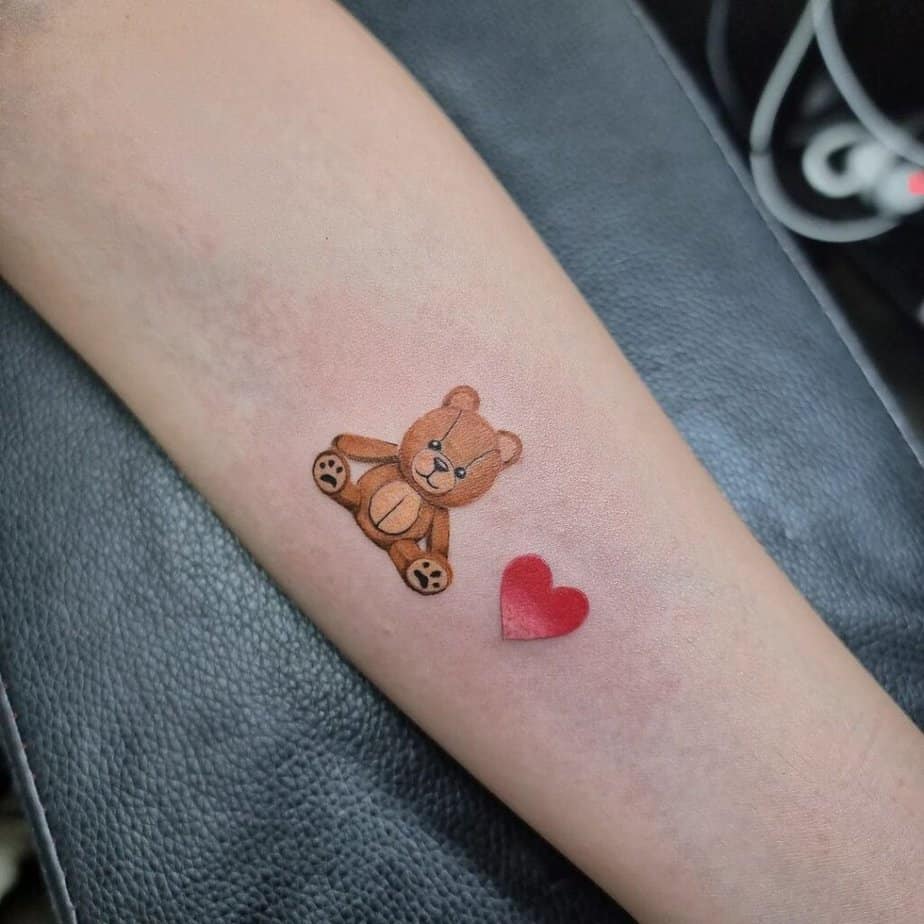 10. Teddy bear with a heart