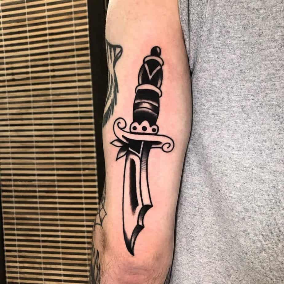 12. Dagger tattoo