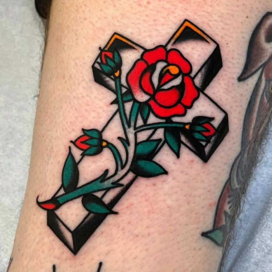 14. Cross tattoo