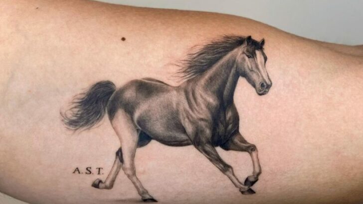 20 bellissimi tatuaggi di cavalli che catturano lo spirito equino.