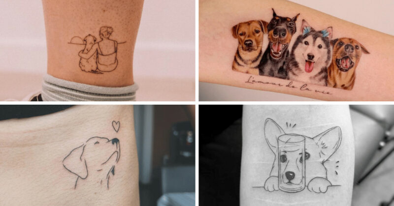 20 dog tattoos to pay honor to your best furry friend