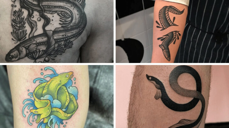 20 idee per tatuaggi di anguille misteriosi come questa creatura.