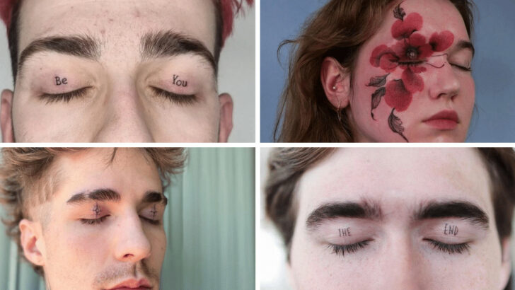 20 tatuaggi sulle palpebre che vi faranno venire voglia di tatuarvi.
