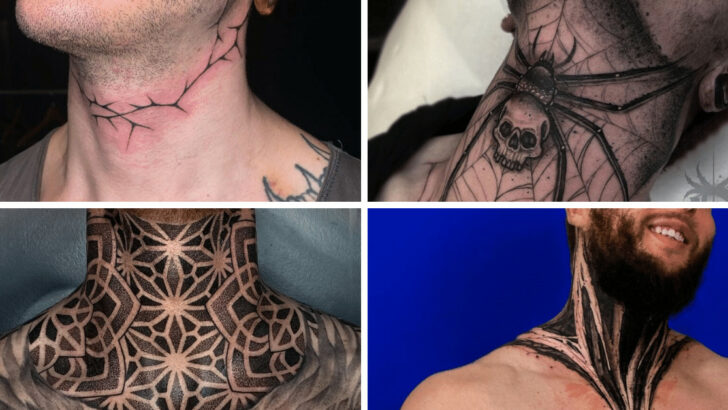 20 tatuaggi sul collo per ragazzi che si faranno notare.