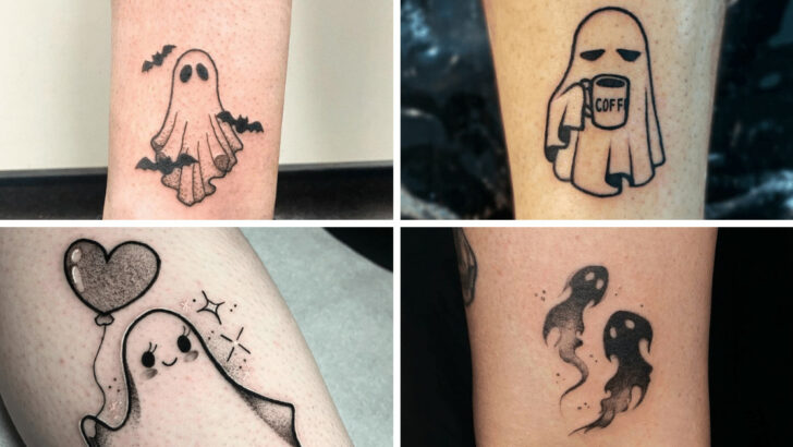 20 idee di tatuaggi di fantasmi: Da divertenti a spettrali